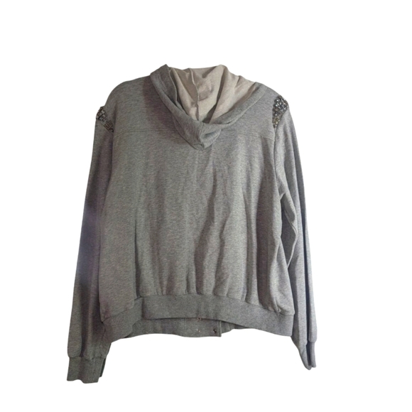 Gray Embellished Women's Jacket - Picture 6 of 8